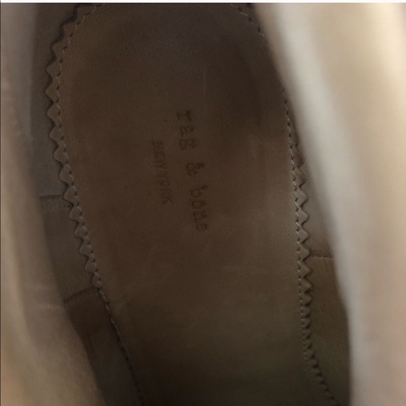 RAG & BONE Harrow Woven Ankle Booties Leather Cowboy Boots - Picture 5 of 8